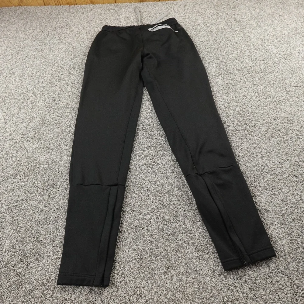 Adidas Pants Mens XS Black Track Warm Up Drawstring Jogger Sweatpants Gym Train‎